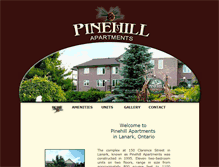Tablet Screenshot of pinehillapartments.ca